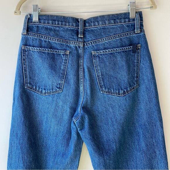 Joe’s Jeans The Blake High Rise Wide Leg Crop Jeans Raw Edge Hem Size 26 - Picture 8 of 10